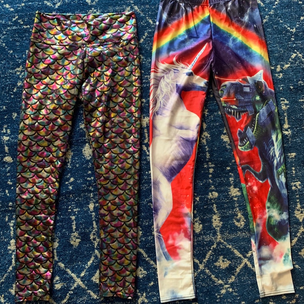 FUN leggings 🦄🤖🦖🧜🏼‍♀️